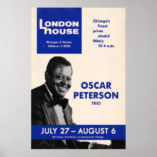 Oscar Peterson Jazzplakat - London House Sessions Poster