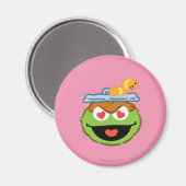 Oscar Smiling Face with Heart-Shaped Eyes Magnet (Vorderseite/Rückseite)