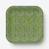 Oscar the Grouch | 80's Throwback Pattern Pappteller (Vorderseite)
