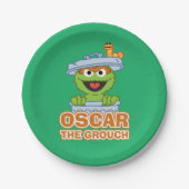 Oscar the Grouch Classic Style Pappteller (Vorderseite)