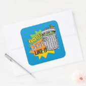 Oscar the Grouch Don't Like Quadratischer Aufkleber (Umschlag)