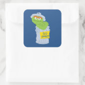 Oscar the Grouch Graphic Quadratischer Aufkleber (Tasche)