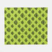 Oscar the Grouch Green Pattern Fleecedecke (Vorderseite (Horizontal))