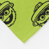 Oscar the Grouch Green Pattern Fleecedecke (Ecke)