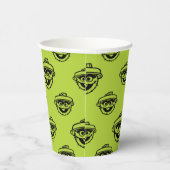 Oscar the Grouch Green Pattern Pappbecher (Rechts)