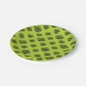 Oscar the Grouch Green Pattern Pappteller (Schrägansicht)