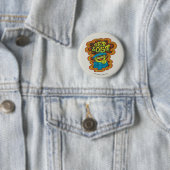 Oscar the Grouch | Psychodelisch Button (Beispiel)