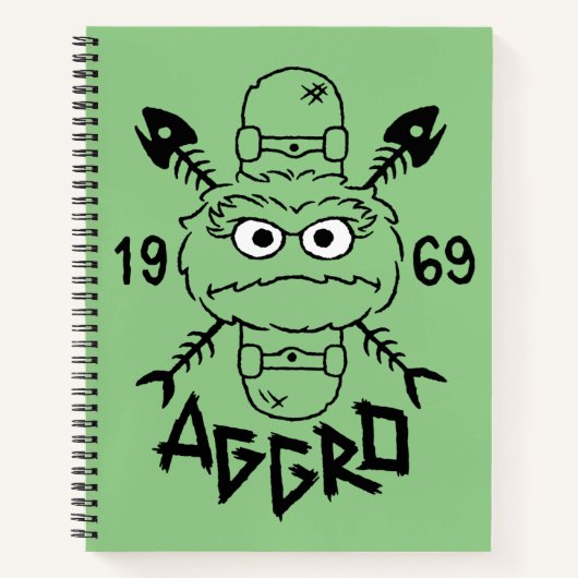 Oscar the Grouch Skate Logo - Aggro 1969 Notizblock (Vorderseite)