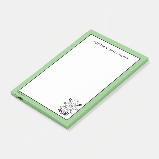 Oscar the Grouch Skate Logo - Aggro 1969 Post-it Klebezettel (angewinkelt)