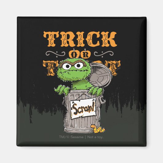 Oscar the Grouch - Trick oder Scram! Magnet (Vorne)