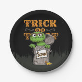 Oscar the Grouch - Trick oder Scram! Pappteller (Vorderseite)