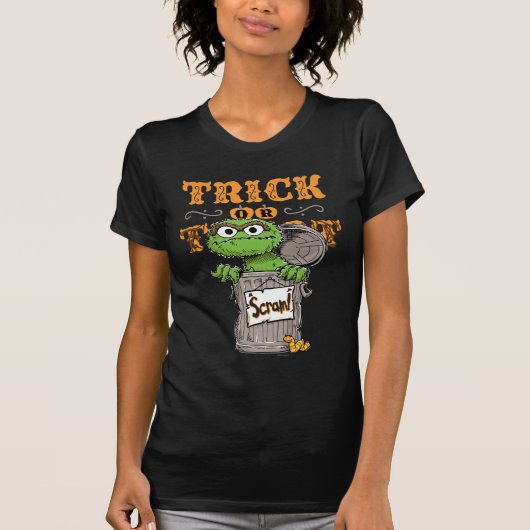 Oscar the Grouch - Trick oder Treat, Scram! T-Shirt (Vorderseite)