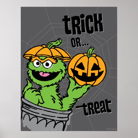 Oscar the Grouch - Trick oder Trete Poster (Vorne)