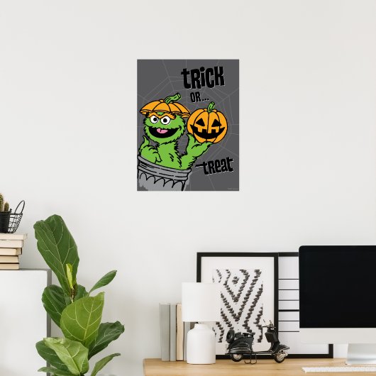 Oscar the Grouch - Trick oder Trete Poster (Heimbüro)