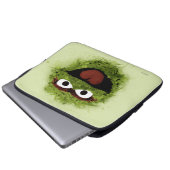 Oscar the Grouch | Watercolor Trend Laptopschutzhülle (Vorne Knopf)