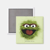Oscar the Grouch | Watercolor Trend Magnet (Vorderseite/Rückseite)