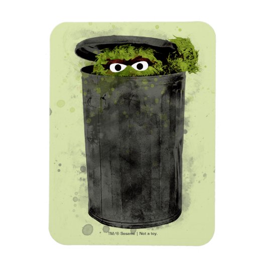 Oscar the Grouch | Watercolor Trend Magnet (Vertikal)