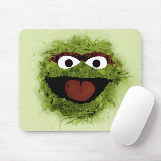 Oscar the Grouch | Watercolor Trend Mousepad (Mit Mouse)