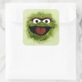 Oscar the Grouch | Watercolor Trend Quadratischer Aufkleber (Tasche)