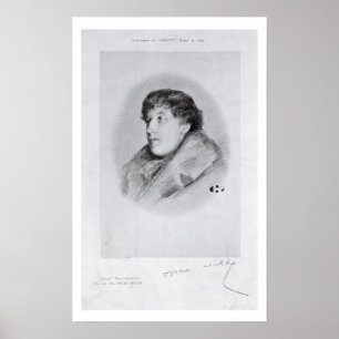 Oscar Wilde (1854-1900) ein Bijou-Porträt, von 's Poster