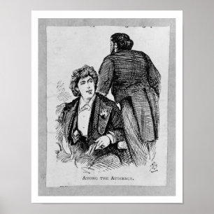 Oscar Wilde (1854-1900) Unter den Zuhörern (Grav Poster