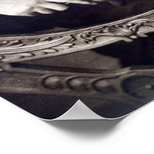 Oscar Wilde, 1889 Poster (Ecke)