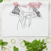 Oscar Wilde in Worten Geschirrtuch (Gefaltet)