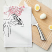 Oscar Wilde in Worten Geschirrtuch (Viertel Falte)