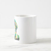 Oscar Wilde Portrait mit benutzerdefiniertem Text Kaffeetasse (Mittel)