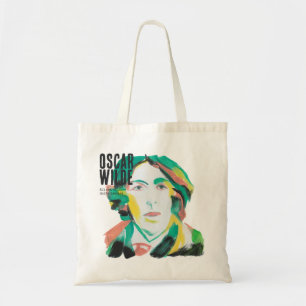 Oscar Wilde Portrait mit benutzerdefiniertem Text Tragetasche