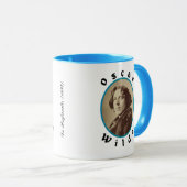 Oscar Wilde Tasse "Blume, Bücher und der Mond" (VorderseiteRechts)
