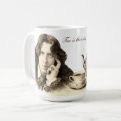 Oscar Wilde Tee-Zitat Kaffeetasse (Vorderseite Links)