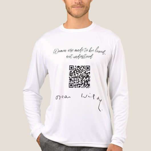 Oscar Wilde Unterschrift Tri-Blend Shirt (Vorderseite)