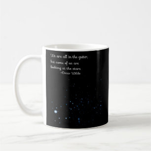 Oscar Wilde Zitat aus dem Blickwinkel des Sterns Kaffeetasse