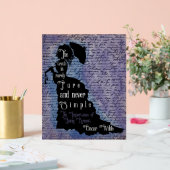 Oscar-Wilde-Zitat-Silhouette-Poster Acrylschild (Hochzeit)