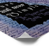 Oscar-Wilde-Zitat-Silhouette-Poster Poster (Ecke)