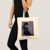 Oscar-Wilde-Zitat-Silhouette-Poster Tragetasche (Vorderseite (Produkt))