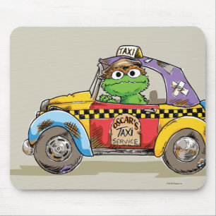 Oscar's Vintage-Taxidienst Mousepad