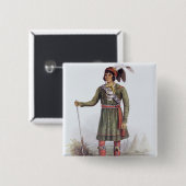 Osceola oder "aufgehende Sonne", ein Button (Vorne & Hinten)