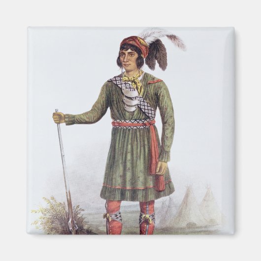 Osceola oder "Rising Sun", Seminoleiter Magnet (Vorne)