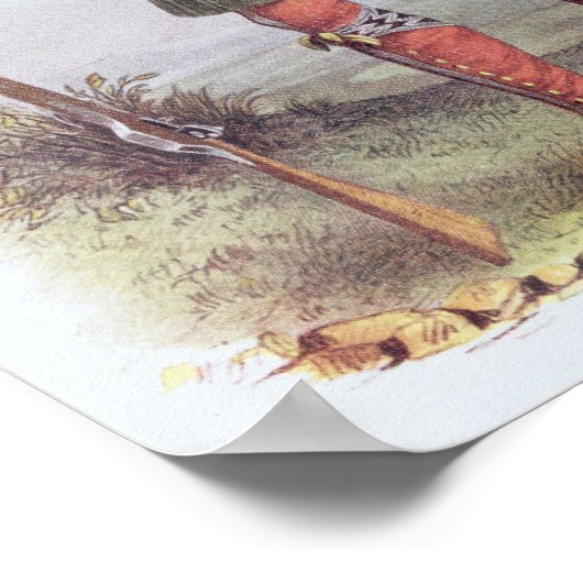 Osceola oder "Rising Sun", Seminoleiter Poster (Ecke)