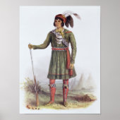 Osceola oder "Rising Sun", Seminoleiter Poster (Vorne)