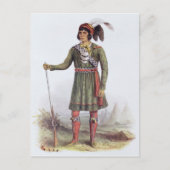 Osceola oder "Rising Sun", Seminoleiter Postkarte (Vorderseite)