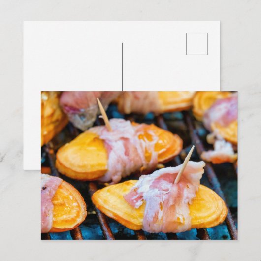 Oscypek mit Speck Postkarte (Vorne/Hinten)