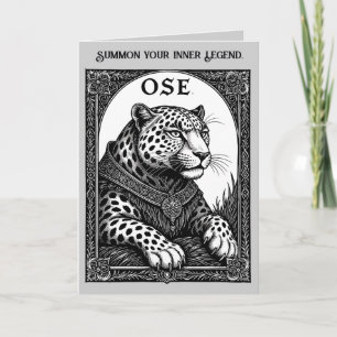 Ose Der Goetische Leopard Steigt Auf Karte