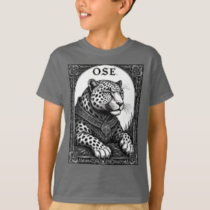 Ose Der Goetische Leopard Steigt Auf T-Shirt