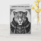 Ose Der Leopard König der Schatten Karte (Gelbe Blume)