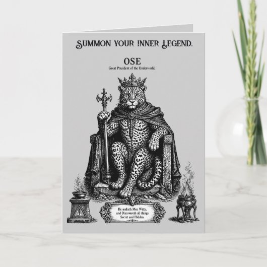 Ose des Throns der Mitternacht Karte (Vorderseite)