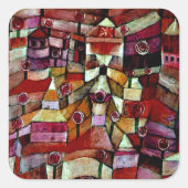 Ose Garden, Paul Klee Gemälde Quadratischer Aufkleber (Vorderseite)