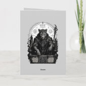 Ose Gothic Okkult Leopard Karte (Rückseite)